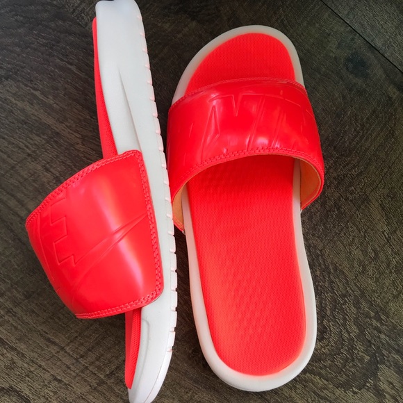 NWT Nike Benassi JDI Ultra SE Racer Orange 🍊 WMNS - Picture 7 of 7